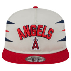 Los Angeles Angels Iron Golfer Snapback Hat - Cream | New Era