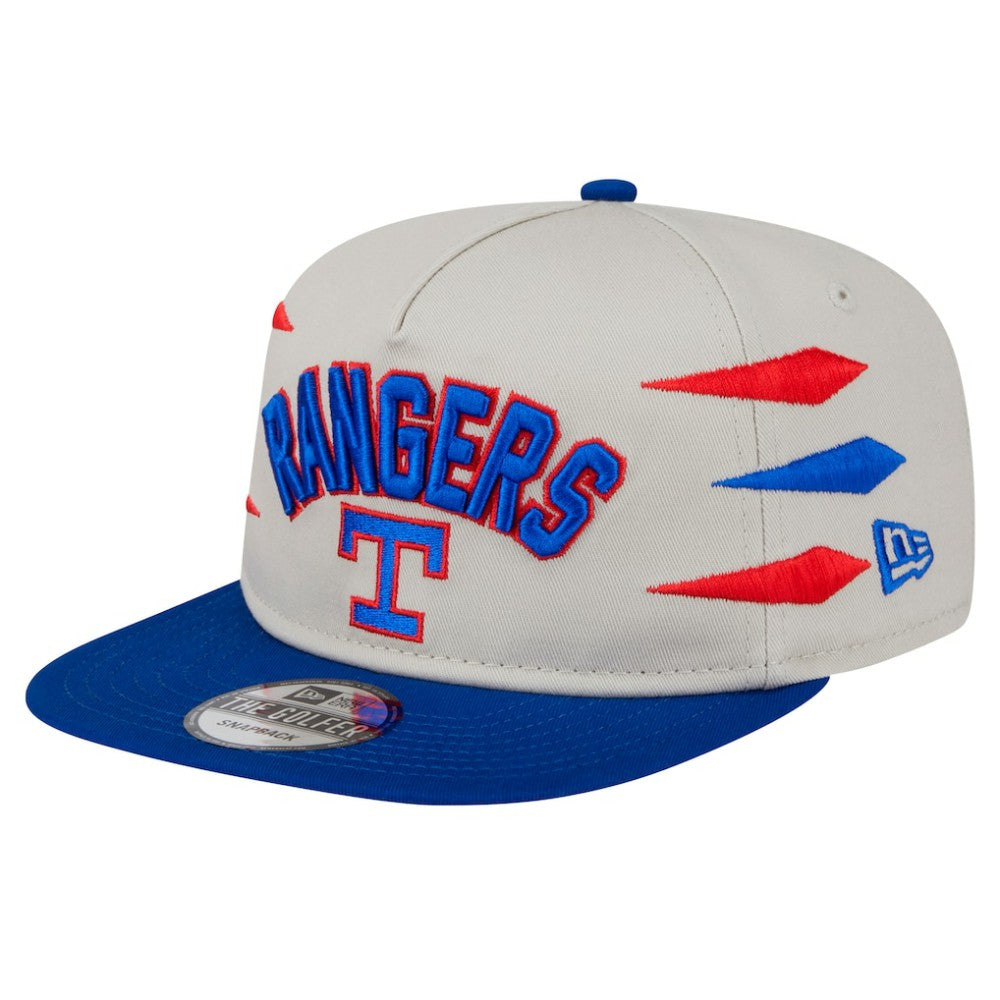 Texas Rangers Iron Golfer Snapback Hat - Cream | New Era