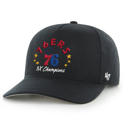 Philadelphia 76ers '47 Champs Global Star Hitch Adjustable Hat - Black | 47 brand sale