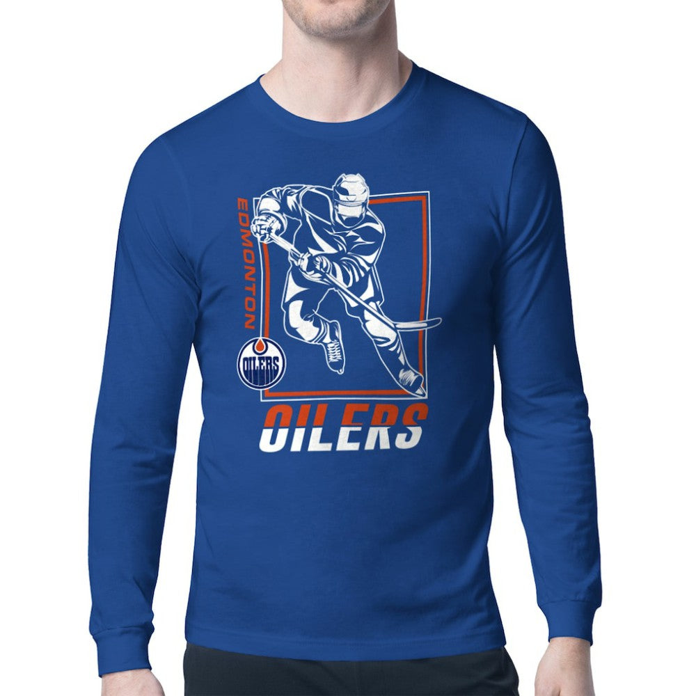 Edmonton Oilers Starter Player Grid Long Sleeve T-Shirt
