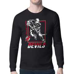 New Jersey Devils Starter Player Grid Long Sleeve T-Shirt