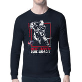 Columbus Blue Jackets Starter Player Grid Long Sleeve T-Shirt