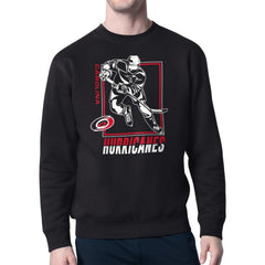 Carolina Hurricanes Starter Player Grid Fleece Pullover Sweatshirt