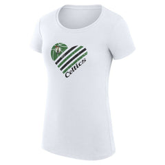 Boston Celtics G-III 4Her by Carl Banks Women's Super-Slim Fit Lightweight Heart T-Shirt - White online