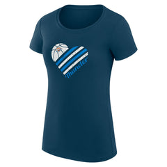 Oklahoma City Thunder G-III 4Her by Carl Banks Women's Super-Slim Fit Lightweight Heart T-Shirt - Navy discount