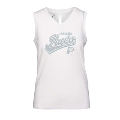 Indiana Pacers Levelwear Women's Paisley Sweep V-Neck Tank Top - White outlet