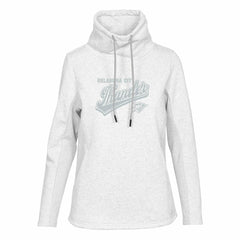 Oklahoma City Thunder Levelwear Women's Loop Sweep Pullover Sweatshirt - Cream on sale
