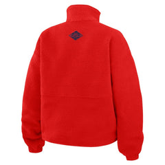 Washington Capitals WEAR by Erin Andrews Women's Polar Fleece Half-Zip Jacket