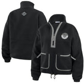 Los Angeles Kings WEAR by Erin Andrews Women's Polar Fleece Half-Zip Jacket