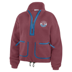 Colorado Avalanche WEAR by Erin Andrews Women's Polar Fleece Half-Zip Jacket