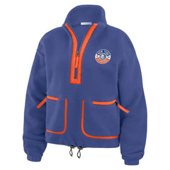 New York Islanders WEAR by Erin Andrews Women's Polar Fleece Half-Zip Jacket