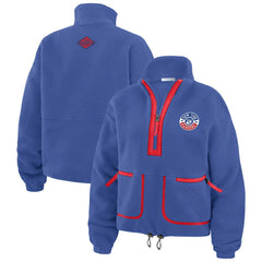 New York Rangers WEAR by Erin Andrews Women's Polar Fleece Half-Zip Jacket