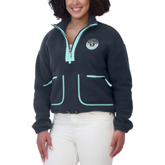 Seattle Kraken WEAR by Erin Andrews Women's Polar Fleece Half-Zip Jacket