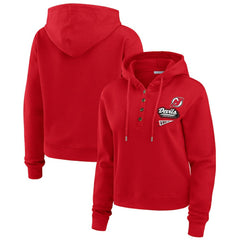 New Jersey Devils WEAR by Erin Andrews Women's Waffle-Knit Pullover Hoodie