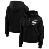 Los Angeles Kings WEAR by Erin Andrews Women's Waffle-Knit Pullover Hoodie
