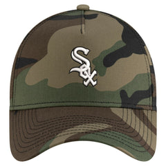 Chicago White Sox Woodland Team Pop 9FORTY A-Frame Adjustable Hat - Camo | New Era