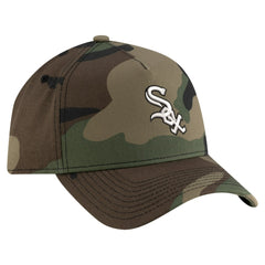 Chicago White Sox Woodland Team Pop 9FORTY A-Frame Adjustable Hat - Camo | New Era