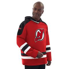 New Jersey Devils Starter Hockey Pullover Hoodie