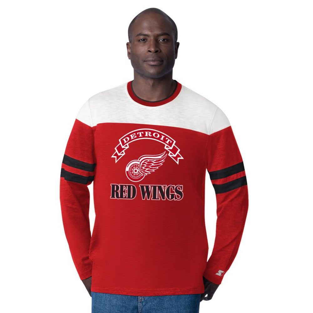 Detroit Red Wings Starter Blitz Durene Long Sleeve T-Shirt