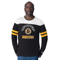 Boston Bruins Starter Blitz Durene Long Sleeve T-Shirt