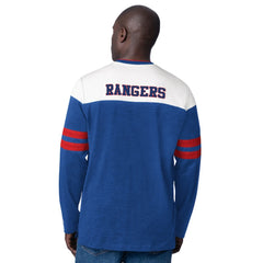 New York Rangers Starter Blitz Durene Long Sleeve T-Shirt