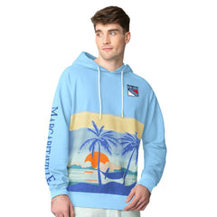 New York Rangers Margaritaville Island Dream Peached Pullover Hoodie