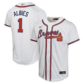 Ozzie Albies Atlanta Braves Youth Home Game Player Jersey - White | Nike