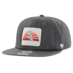 Chicago White Sox Cypress Captain Snapback Hat - Charcoal | 47 brand