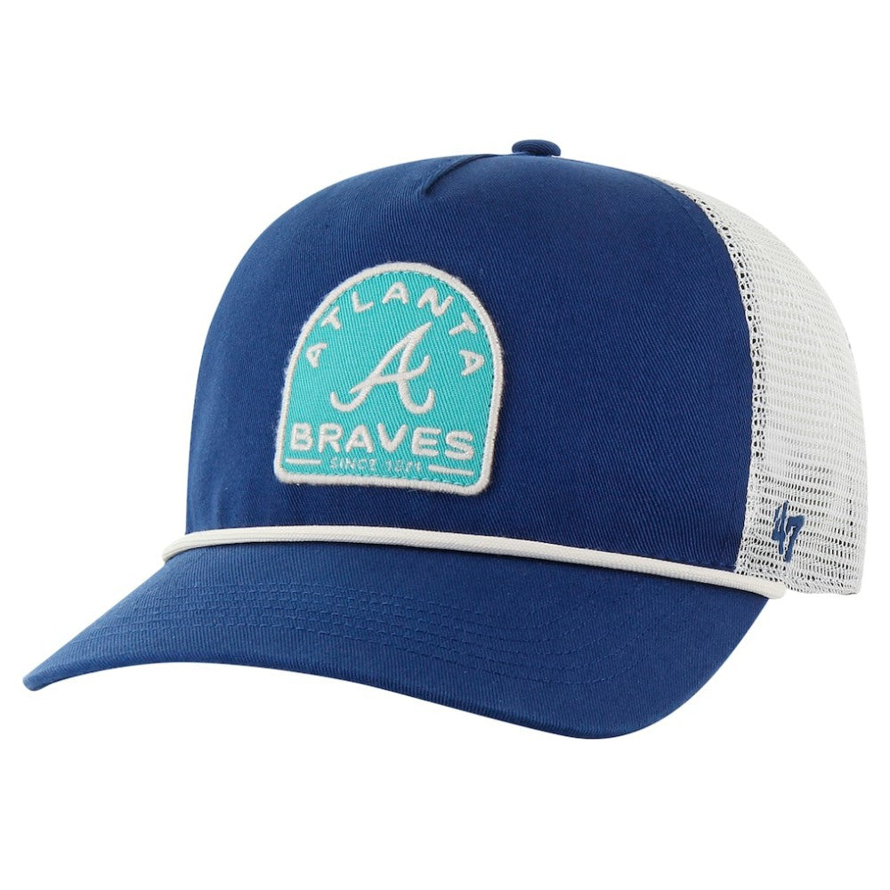 Atlanta Braves Cypress Trucker Hitch Adjustable Hat - Navy | 47 brand