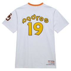 San Diego Padres Cooperstown Collection Player Legends Ringer T-Shirt - White | Mitchell & Ness