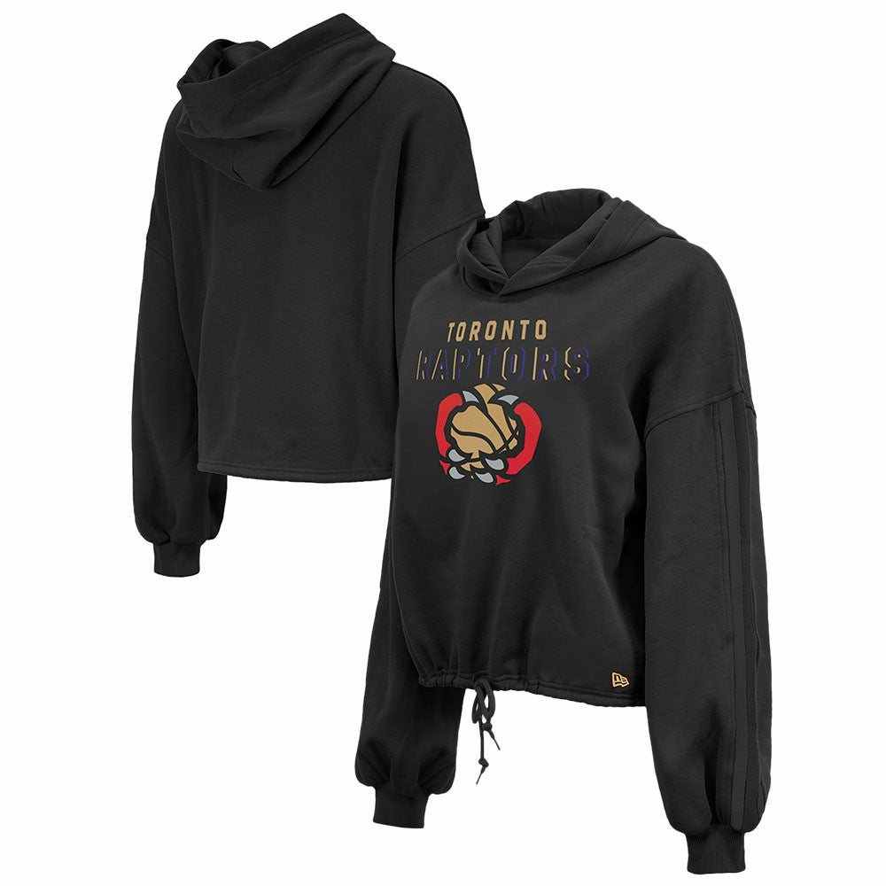Toronto Raptors Women's 2024/25 City Edition Cropped Pullover Hoodie - Black | New Era online