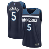 Anthony Edwards Minnesota Timberwolves Fast Break Replica Player Jersey - Icon Edition - Navy | Fanatics cheap