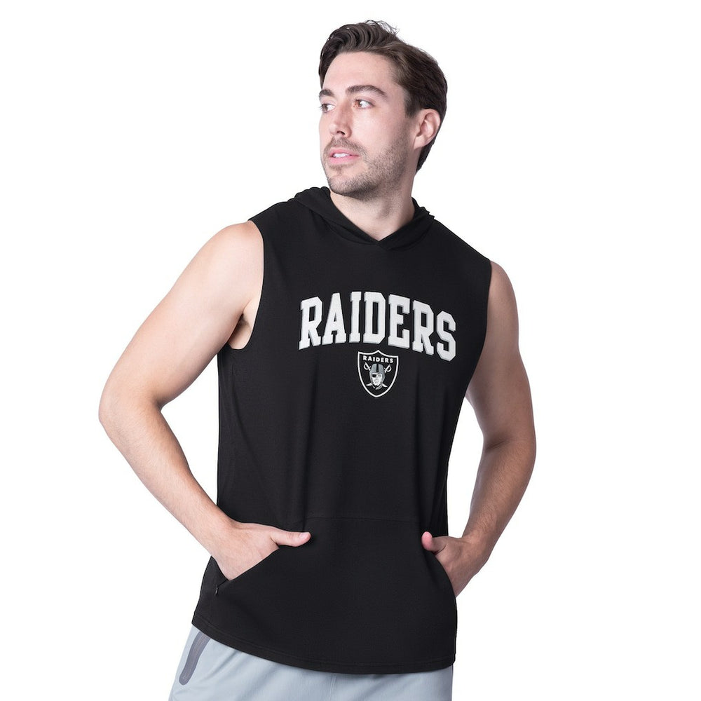 NFL Las Vegas Raiders MSX by Michael Strahan Action Sleeveless Pullover Hoodie