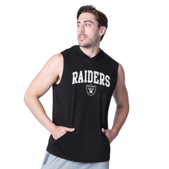 NFL Las Vegas Raiders MSX by Michael Strahan Action Sleeveless Pullover Hoodie