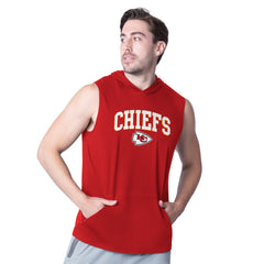 NFL Kansas City Chiefs MSX by Michael Strahan Action Sleeveless Pullover Hoodie