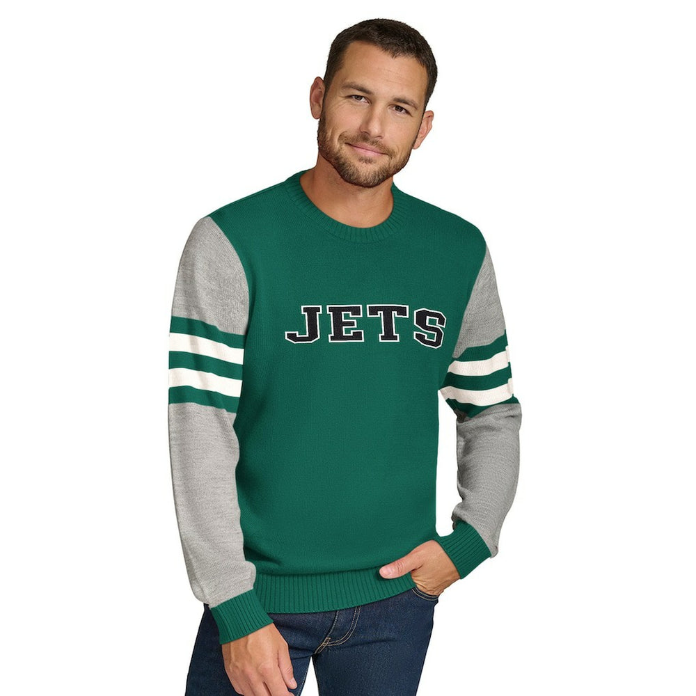 NFL New York Jets Tommy Hilfiger Acrylic Crewneck Pullover Sweater