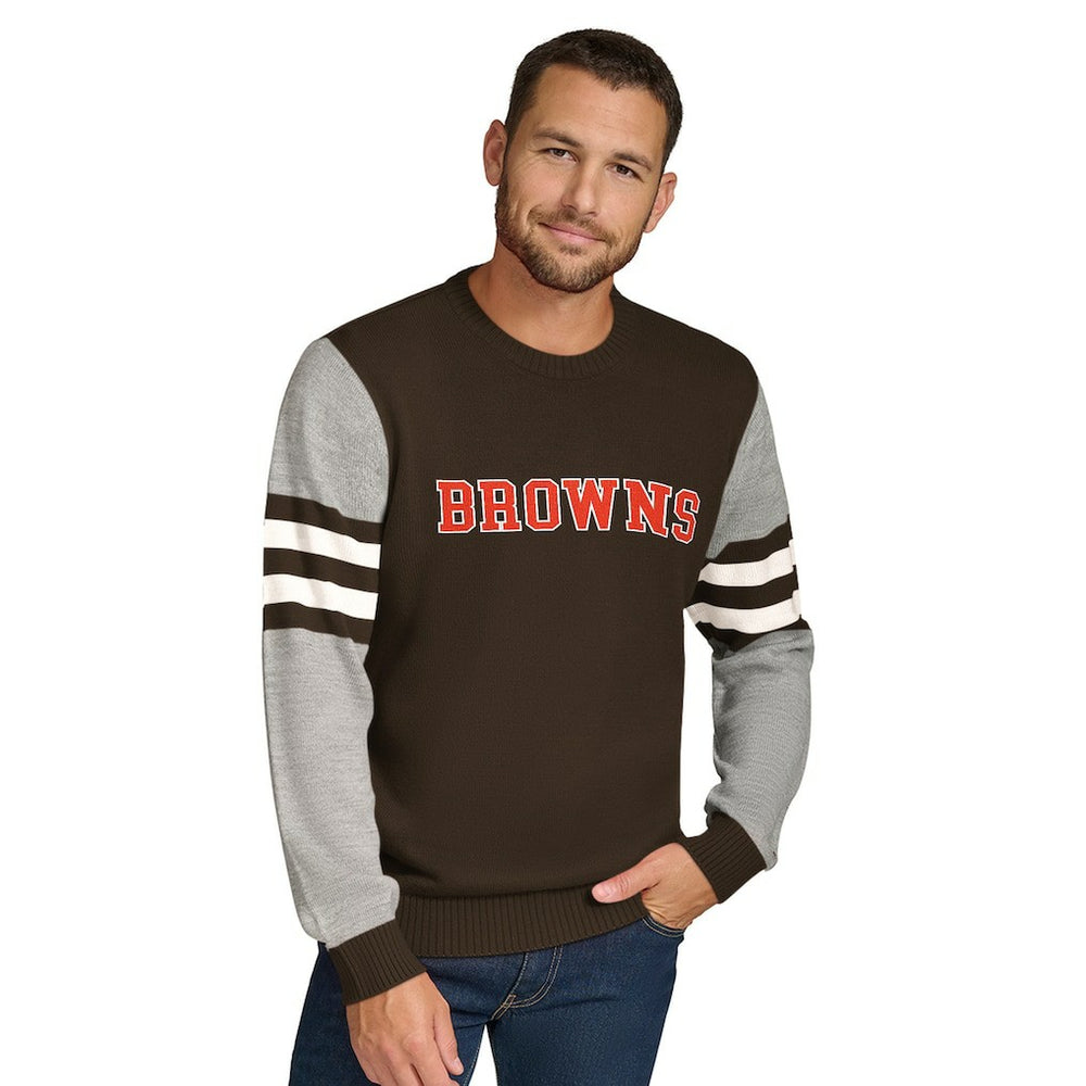 NFL Cleveland Browns Tommy Hilfiger Acrylic Crewneck Pullover Sweater