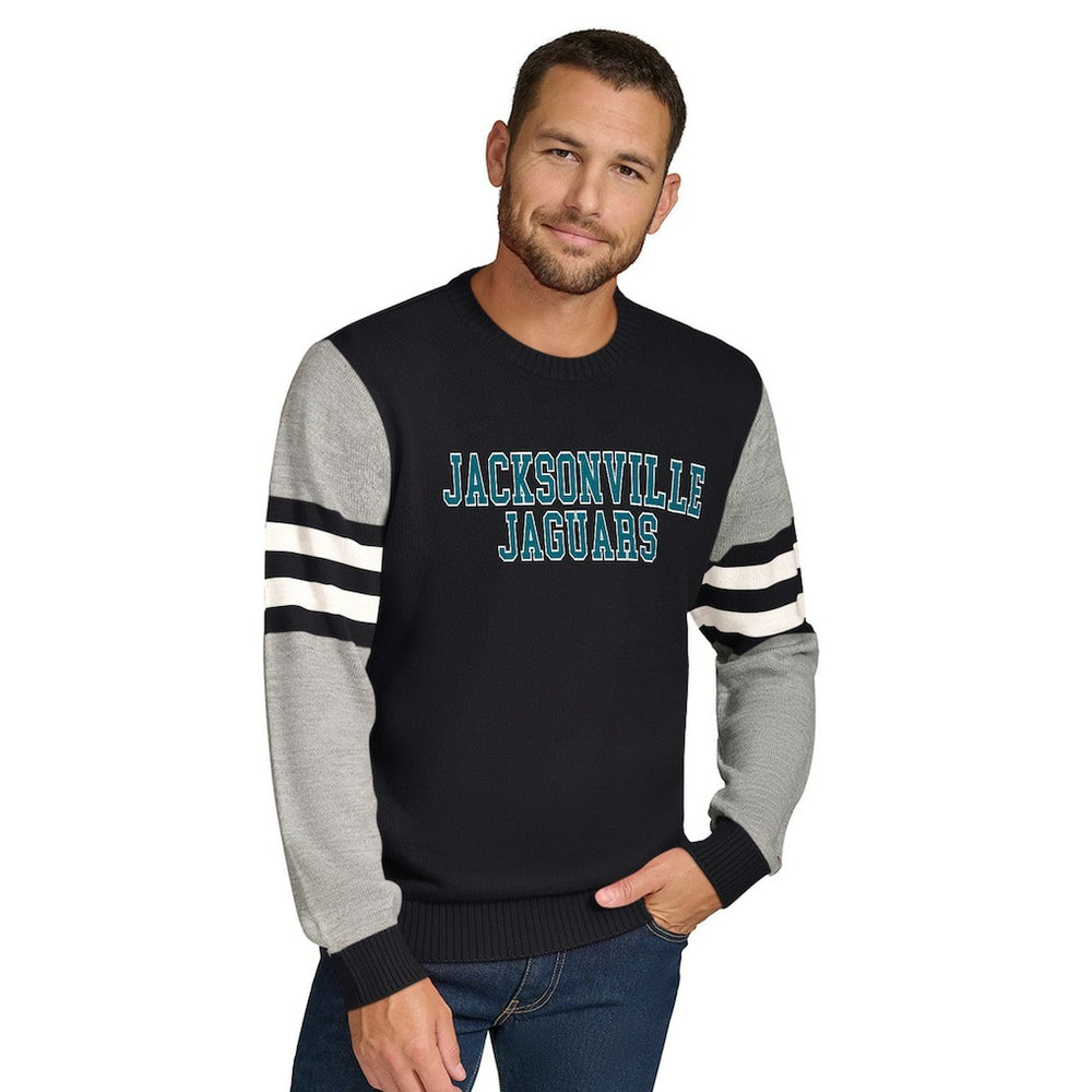 NFL Jacksonville Jaguars Tommy Hilfiger Acrylic Crewneck Pullover Sweater