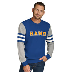 NFL Los Angeles Rams Tommy Hilfiger Acrylic Crewneck Pullover Sweater