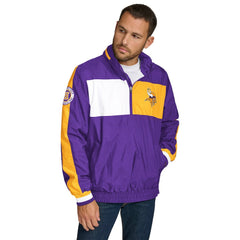 NFL Minnesota Vikings Tommy Hilfiger Gael Lightweight Half-Zip Hoodie Jacket