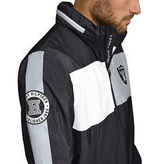 NFL Las Vegas Raiders Tommy Hilfiger Gael Lightweight Half-Zip Hoodie Jacket