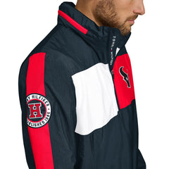 NFL Houston Texans Tommy Hilfiger Gael Lightweight Half-Zip Pullover Hoodie Jacket