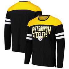 NFL Pittsburgh Steelers G-III Sports by Carl Banks Adaptive Hail Mary Long Sleeve T-Shirt