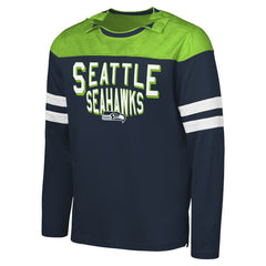 NFL Seattle Seahawks G-III Sports by Carl Banks Adaptive Hail Mary Long Sleeve T-Shirt