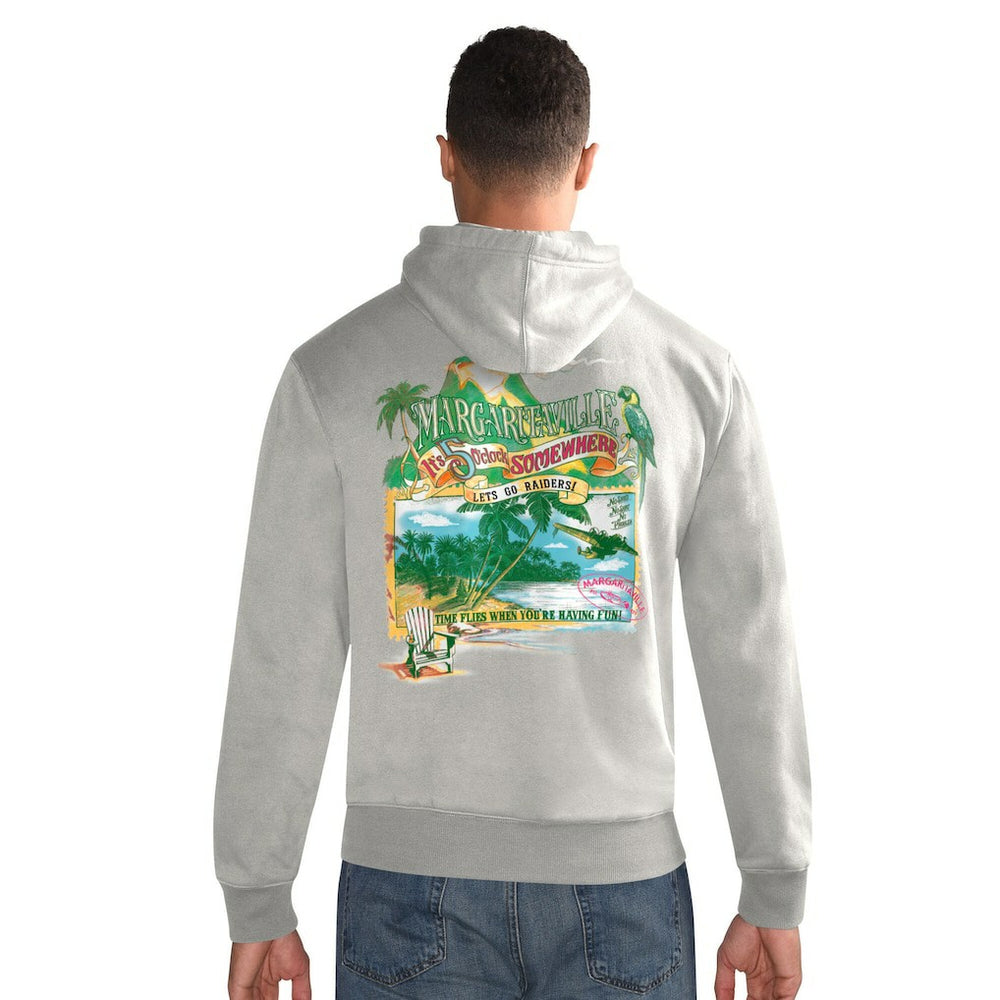 NFL Las Vegas Raiders Margaritaville Time Flies Garment Dyed Pullover Hoodie