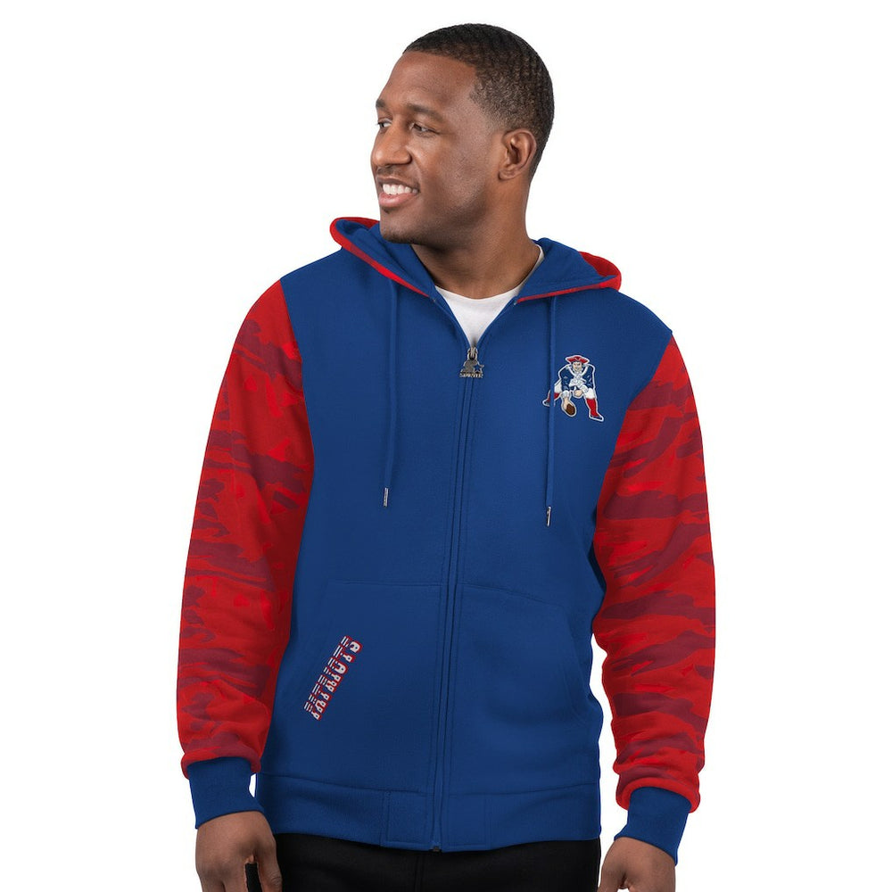 NFL New England Patriots Starter Thursday Night Gridiron Vintage Logo Full-Zip Hoodie