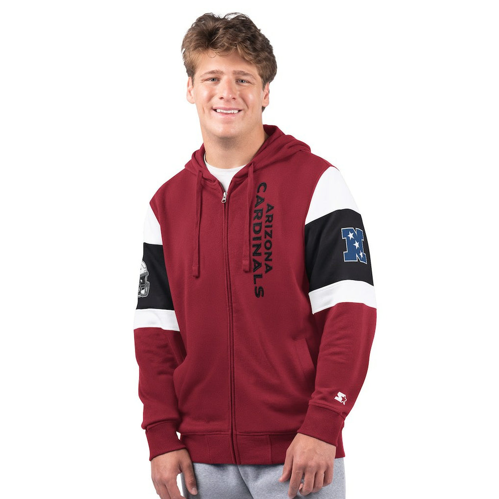 NFL Arizona Cardinals Starter Extreme Full-Zip Hoodie