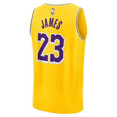 LeBron James Los Angeles Lakers Fast Break Replica Jersey - Icon Edition - Gold | Fanatics discount