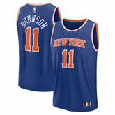 Jalen Brunson New York Knicks Youth Fast Break Replica Player Jersey - Icon Edition - Blue | Fanatics shop