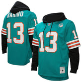 NFL Miami Dolphins Dan Marino Player Name & Number Hoodie Legacy Jersey